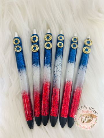 Glittered 1776 Pens